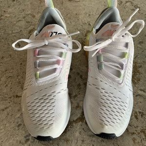 Nike Air27C Kids Youth Sneakers Size 6.0Y White Rainbow Pastel DD4459-100